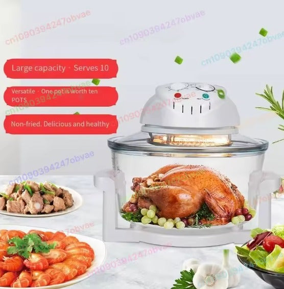 Freidora de aire de vidrio 220 voltios